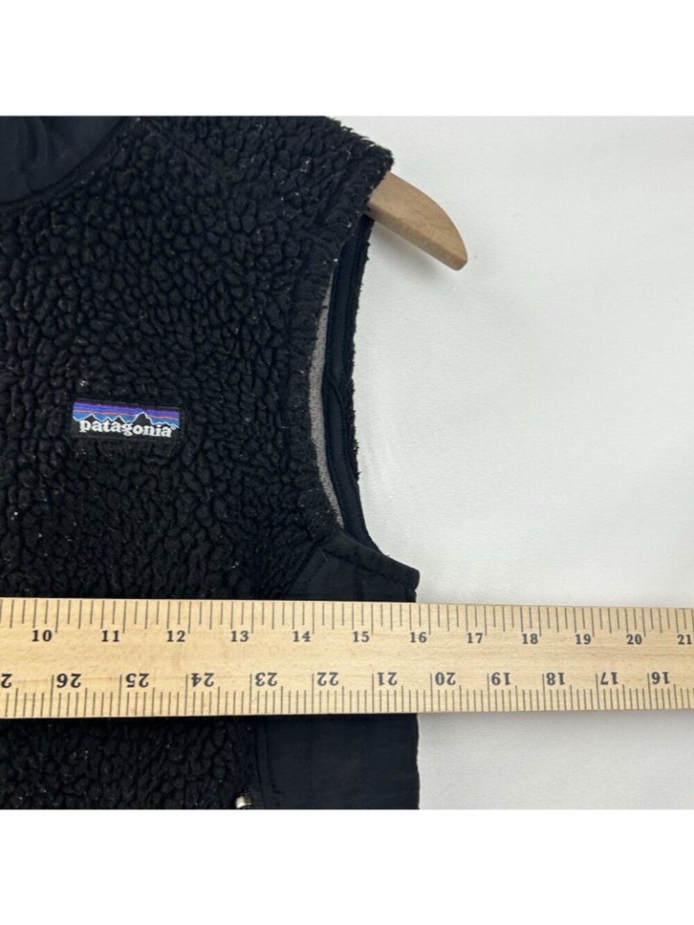 Patagonia Vest Jacket Womens Small Black Synchilla Sherpa Fleece Outdoor Hiking - Picture 5 of 16